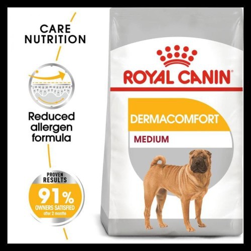 royal canin dog medium derma 3kg makanan anjing 3 kg