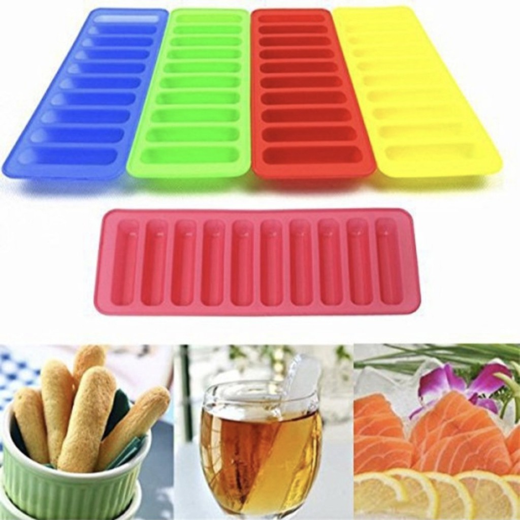 SILICONE FINGER ICE TRAY Cetakan Es Batu Panjang Anti Pecah Silikon GHM