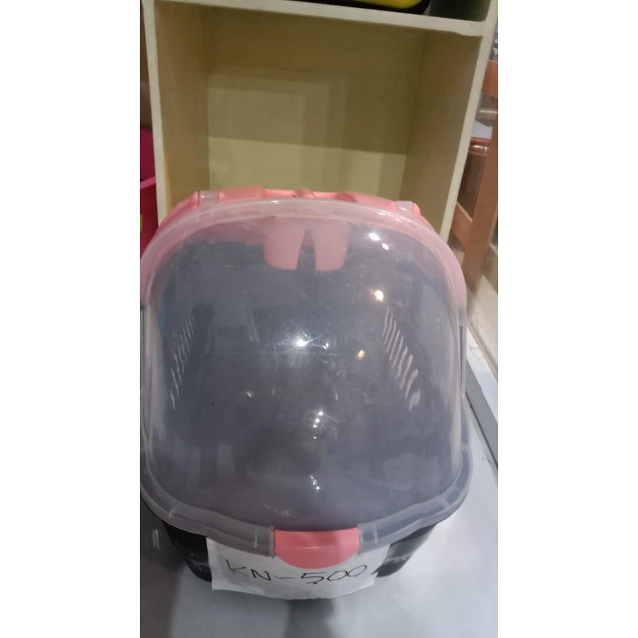 KN-500 PLASTIC PET CARRIER W/ CUSHION 46X35.5X32