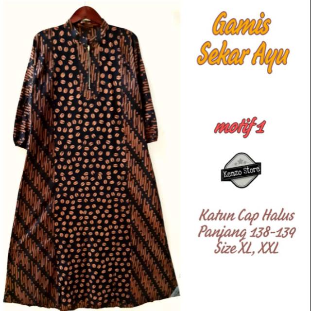 Gamis Batik Jumbo Sekar Ayu