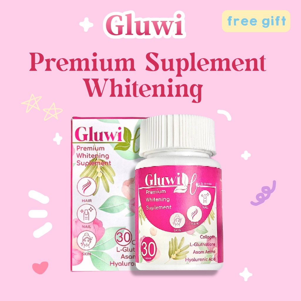 Collagen kapsul pemutih badan wanita dan pria/Gluwi by herbalove