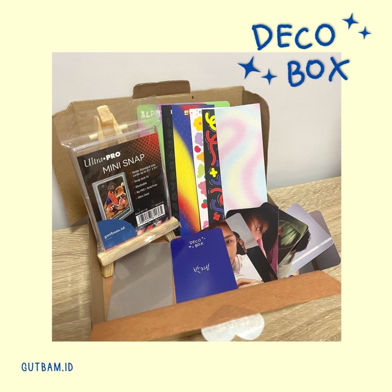 NCT Photocard Deco Sticer Box / KIT | Stand Kayu, UltraPro Mini Snap