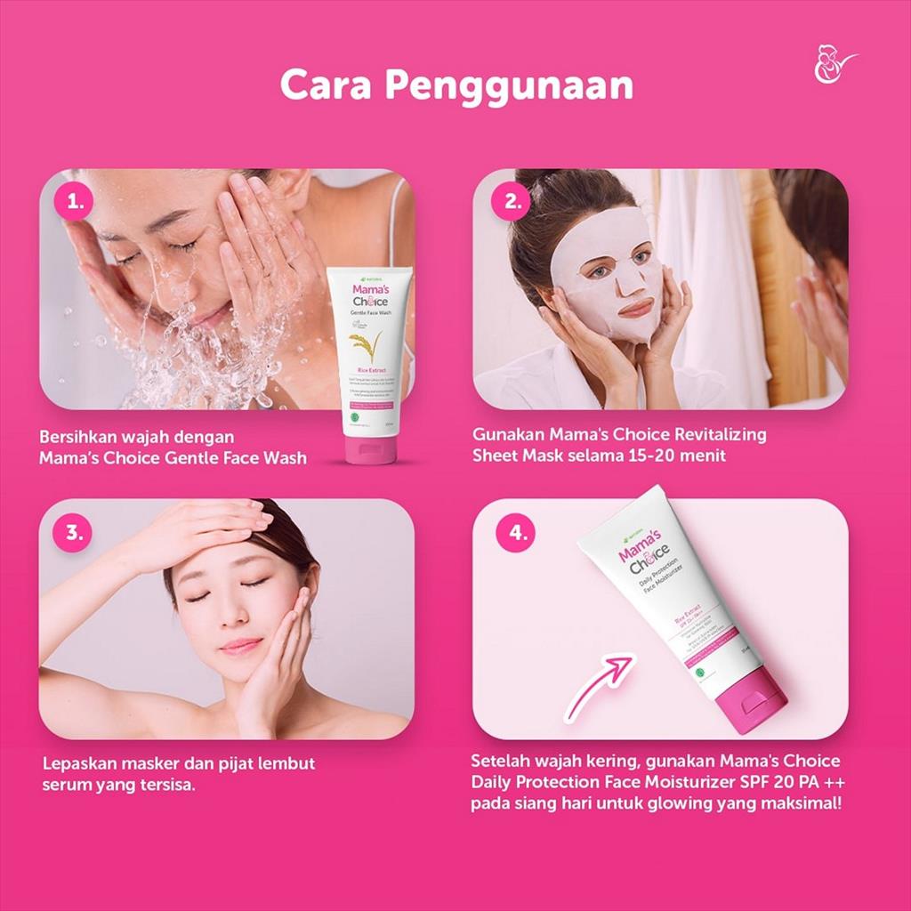 Mama Mama's Choice Sheet Mask Revitalizing 3 pcs Masker Wajah