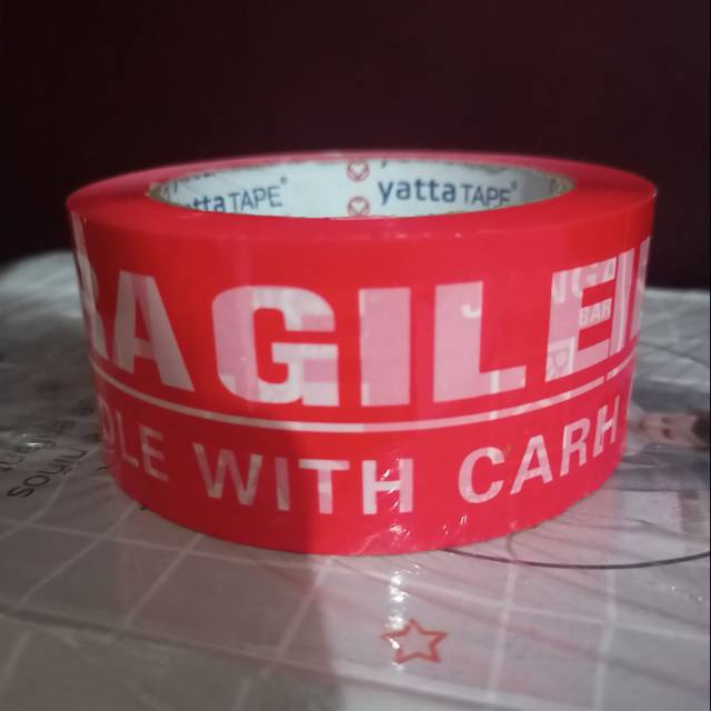 

Lakban fragile yatta merah 5cmx100m