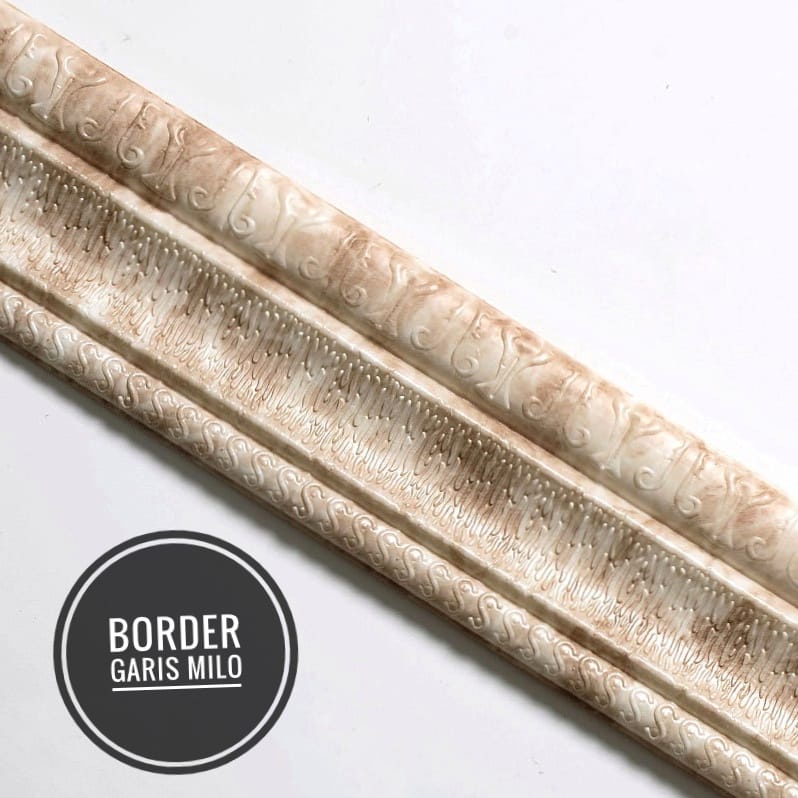 Wall Border List Foam 3D 8mm Wallpaper Tebal List Dinding Border Plafon Stiker Dekorasi Dinding-Border Garis Milo