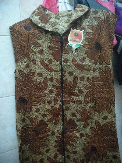 Maxi Cardi Batik Outer Wear Long Vest Sogan Series #2 Longvest Ethnic Rompi Panjang Nirmala