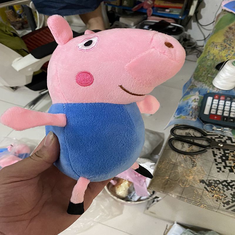 20-110cm Peppa Pig George Mummy Daddy Plush Toy Stuffed Doll Kids Fans  Birthday Gift