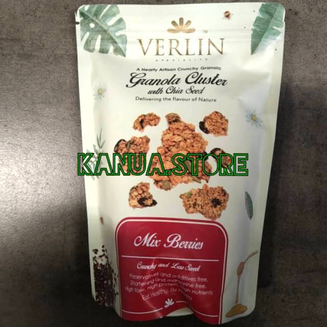 

Verlin granola with chia seed mix berries 150gr