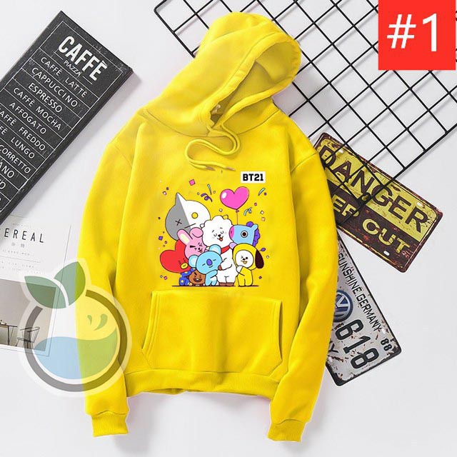 Hoodie Anak Laki Laki BT21 Sweater Perempuan Pulover anak anak