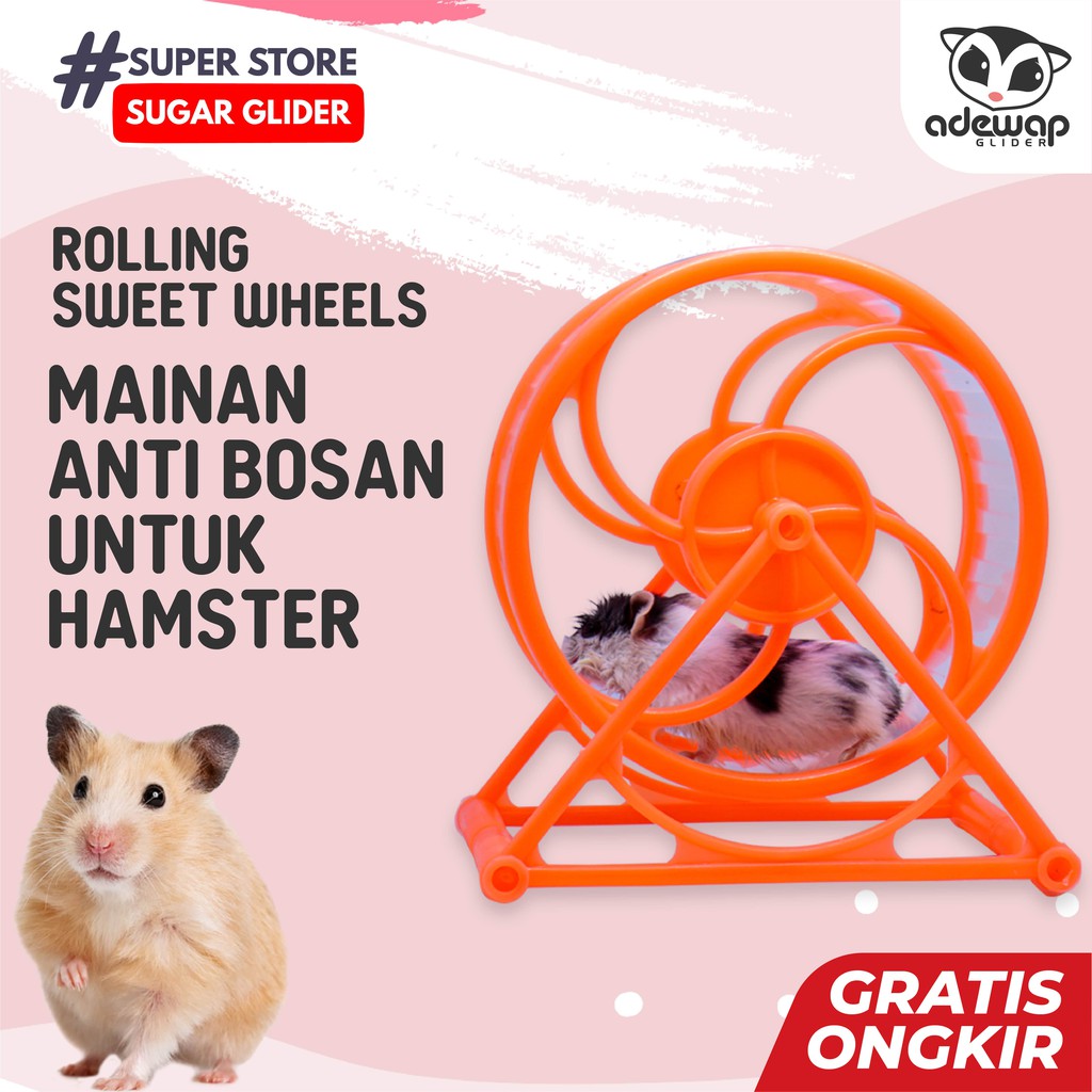 ADEWAP GLIDER Rolling Wheel Exerise 8 Sweet Mainan Sugar Glider
