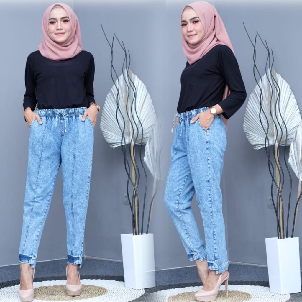 MAILA BAGGY JEANS JUMBO/ CELANA JEANS JUMBO