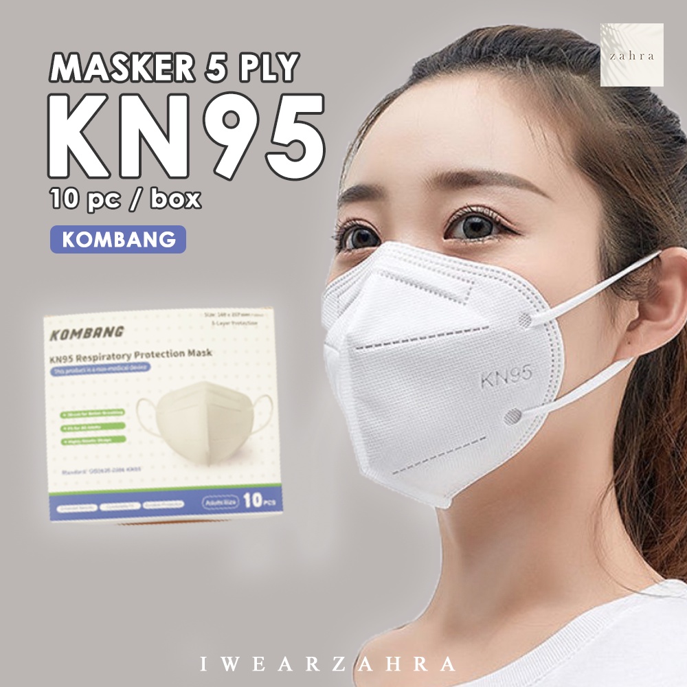 MASKER DUCKBILL KN95 (KOMBANG) Part 2 - 5 Ply Lapis Face Mask Disposable Earloop Putih Hitam