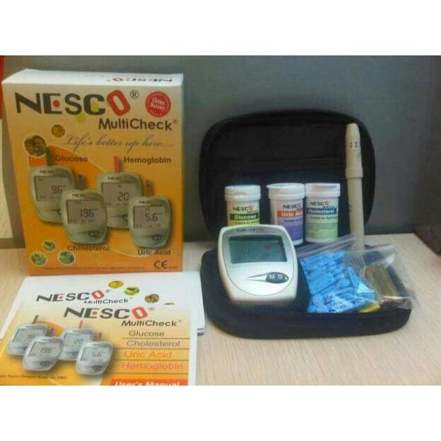 Nesco Multicheck / Alat Tes Gula Darah / Kolestrol / Asam Urat