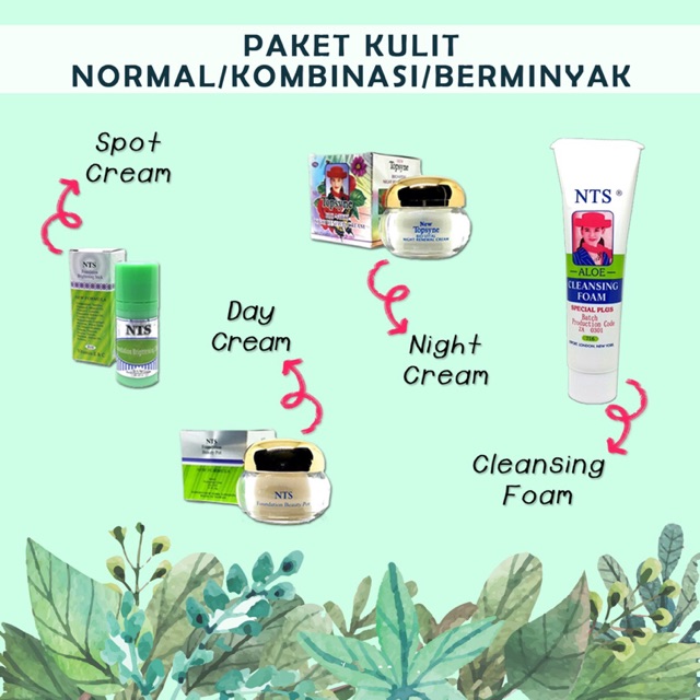 Paket Skincare Normal Kombinasi Whitening Cream NewTopsyne Pemutih Wajah Pelembab Wajah