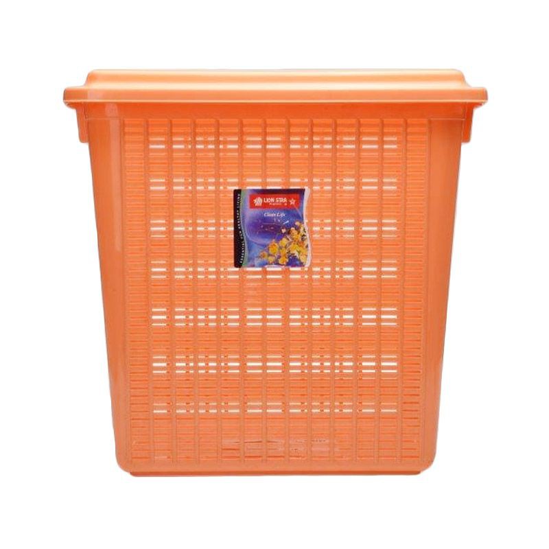 Lion Star Stock Basket LARGE Keranjang Baju Ukuran Besar LB-6 + Tutup - Random