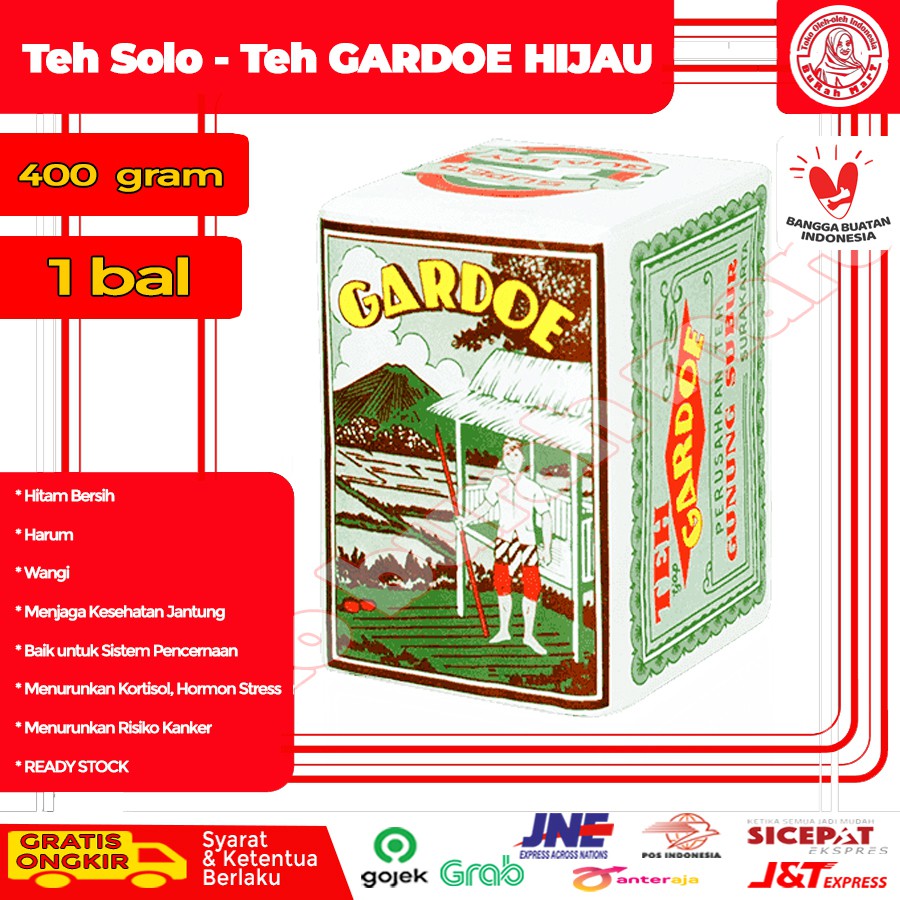 

Teh Solo - Teh GARDOE HIJAU Indonesian Local Javanese Black Tea 1 bal