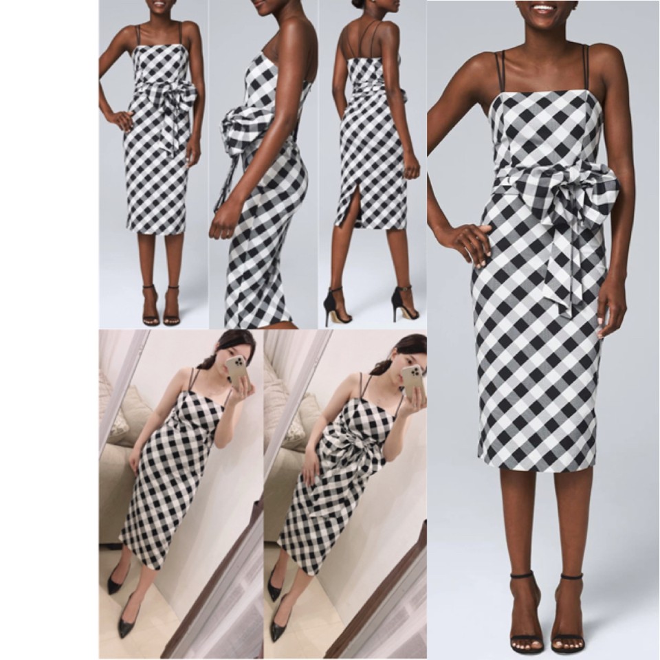 WHBM gingham party dress ori