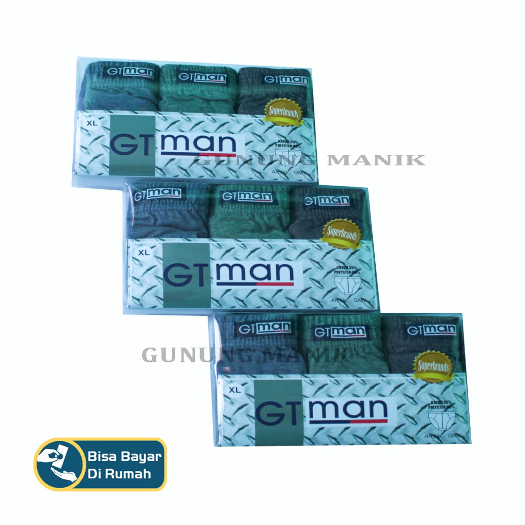 CD GT-Man celana dalam pria size M.L.XL bahan katun mudah menyerap keringat