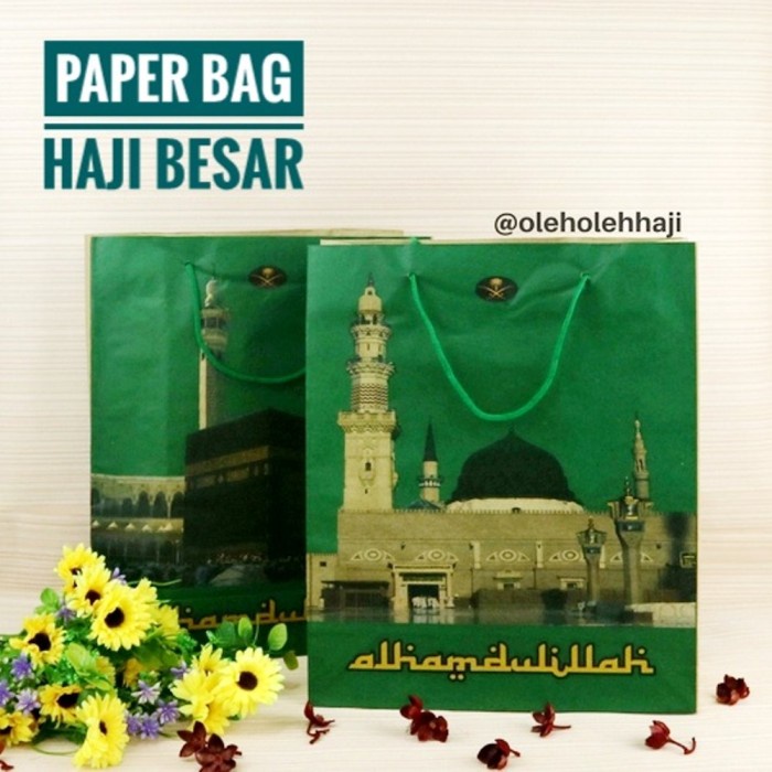 

(TERLARIS) Promo Paperbag Tas Kertas Ukuran Besar Tas Souvenir Oleh Oleh Haji