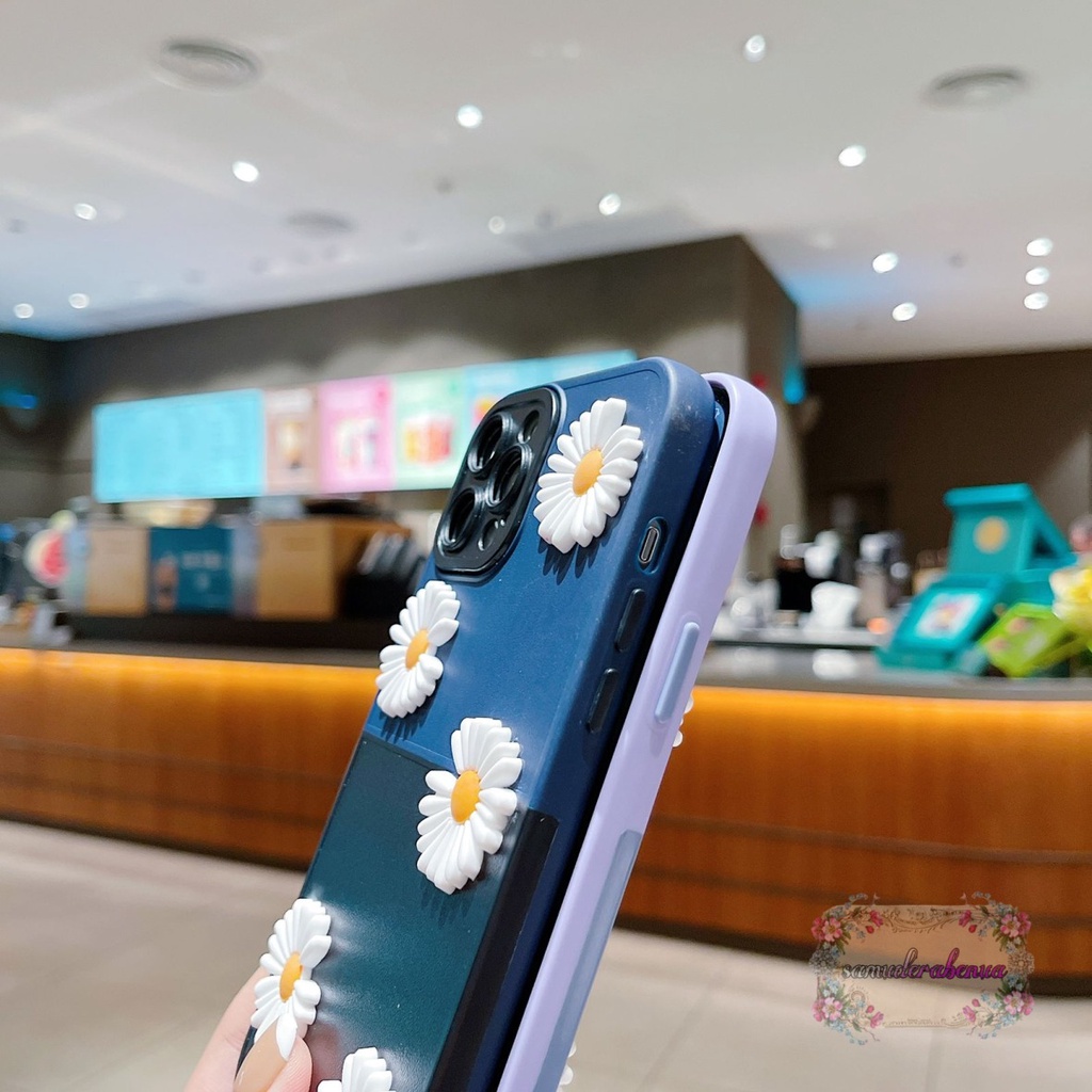 CASE FYP 2IN1 BUNGA DAISY 3D FOR VIVO Y12 Y15 Y17 Y11 Y12I Y15S Y01 Y20 Y12S Y20I Y20S Y21S Y33S Y21 2021 Y30 Y30I Y50 Y75 Y55 T1 SB4236