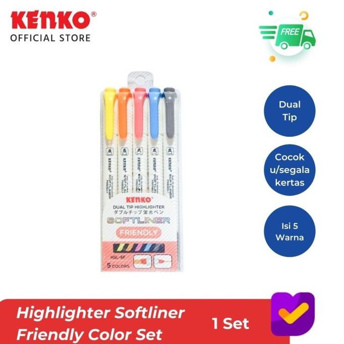 

Diskon KENKO HIGHLIGHTER MARKER DUAL TIP SOFTLINER Diskon