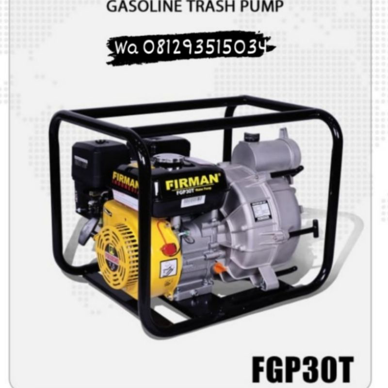Pompa Sedot Lumpur Firman FGP30T "Truspump" Terbaik