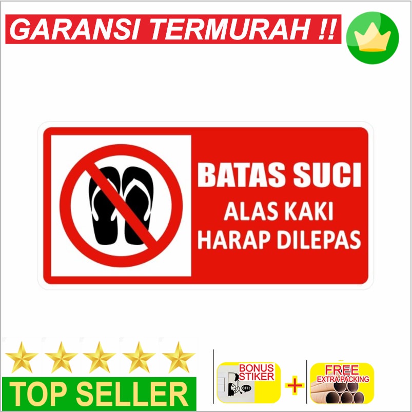 

Murah Rambu Batas Suci 30cm x 15cm Acrylic 2mm Elegan