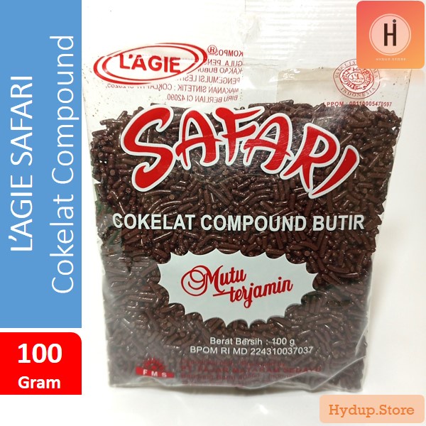 

Lagie Safari Mesis | Meses Cokelat Compound Butir 100 Gram