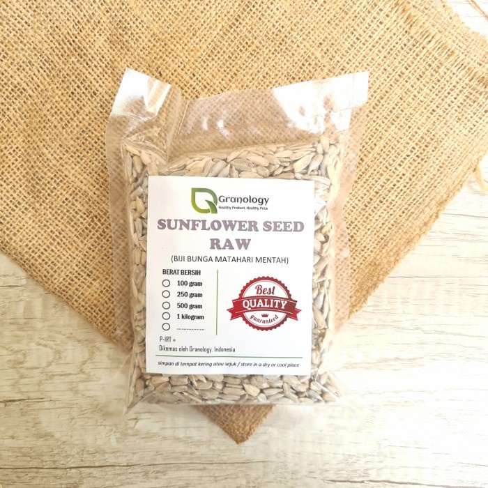 

Q12Sa Biji Bunga Matahari Mentah / Raw Sunflower Seed - 250 Gram D51qs448
