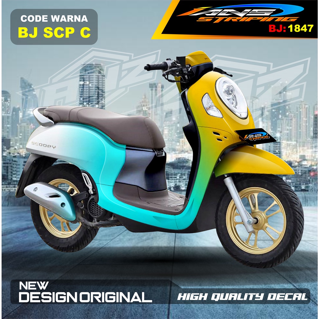 STICKER BODY MOTOR SCOOPY  / STIKER SCOOPY FULL BODY / STIKER MOTOR SCOOPY NEW DESAIN / STIKER MOTOR TERBARU