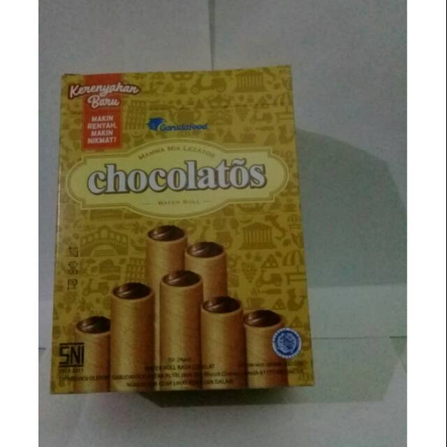 

Chocolatos (rasa cokelat, dijual per 1pcs ataupun Per 1 Pak)