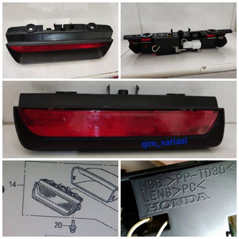 Lampu Led Stop Rem Spoiler Bagasi Honda Jazz GE8 GE 8 2011 2012