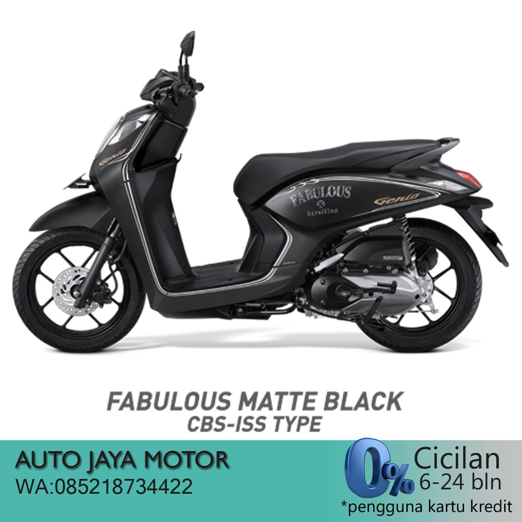 SEPEDA MOTOR  MATIC HONDA  GENIO  CBS ISS Shopee Indonesia 