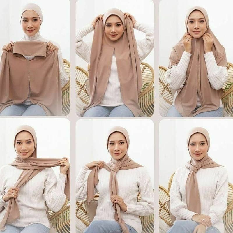 HIJAB INSTAN MALIKA BERGO MALAY PREMIUM MURAH