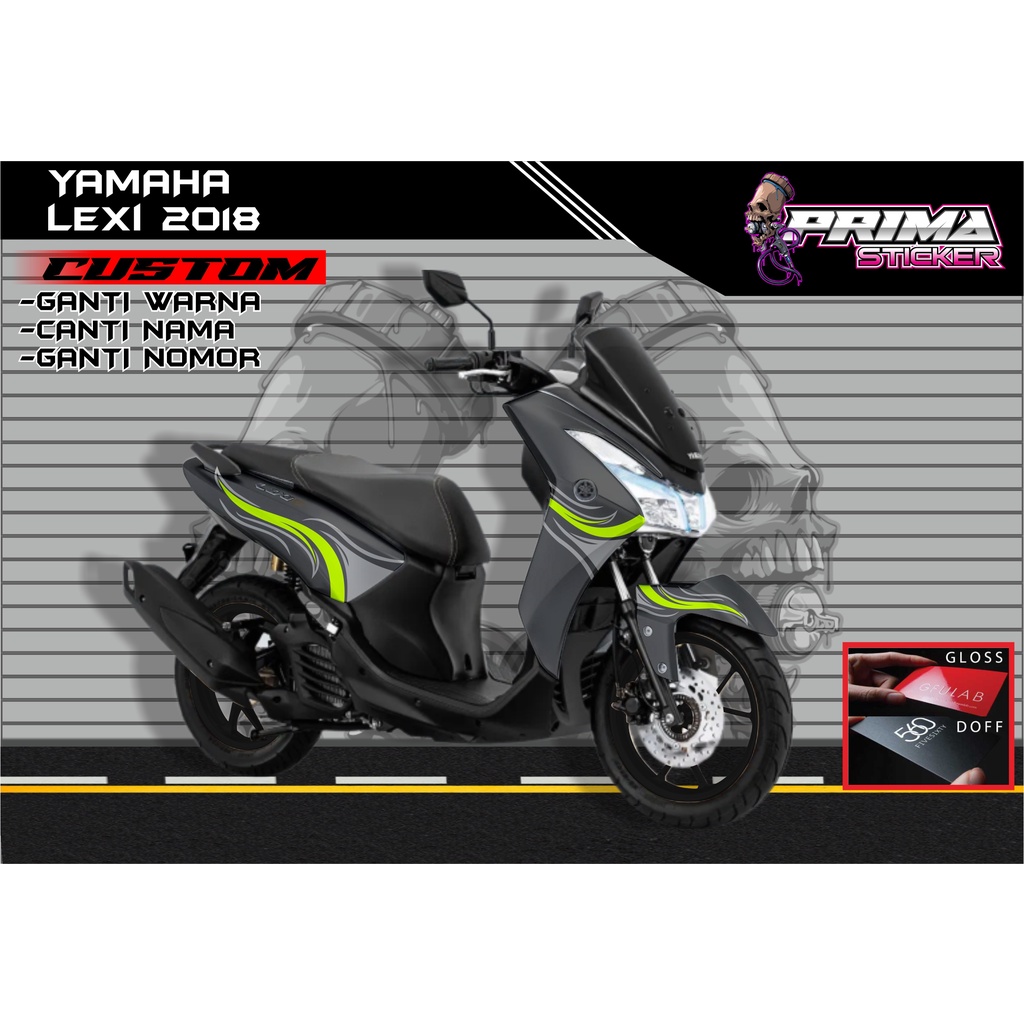 Sticker Decal Yamaha Lexi FULL BODY,  sticker lexi