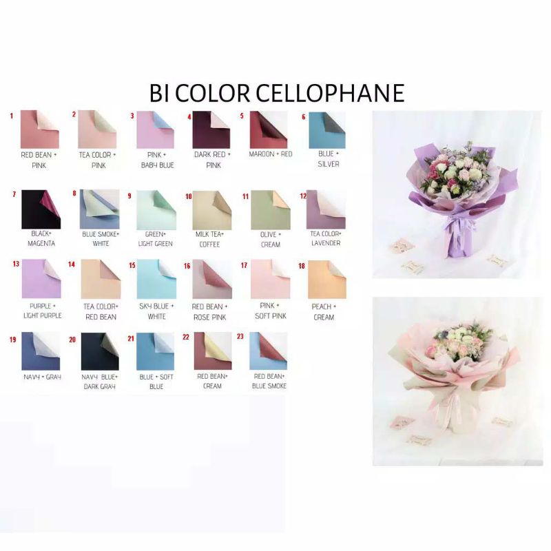 

Kertas Cellophane Dua Warna