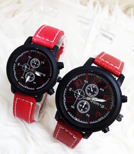 jam tangan couple AAM sudah sepasang + BOX