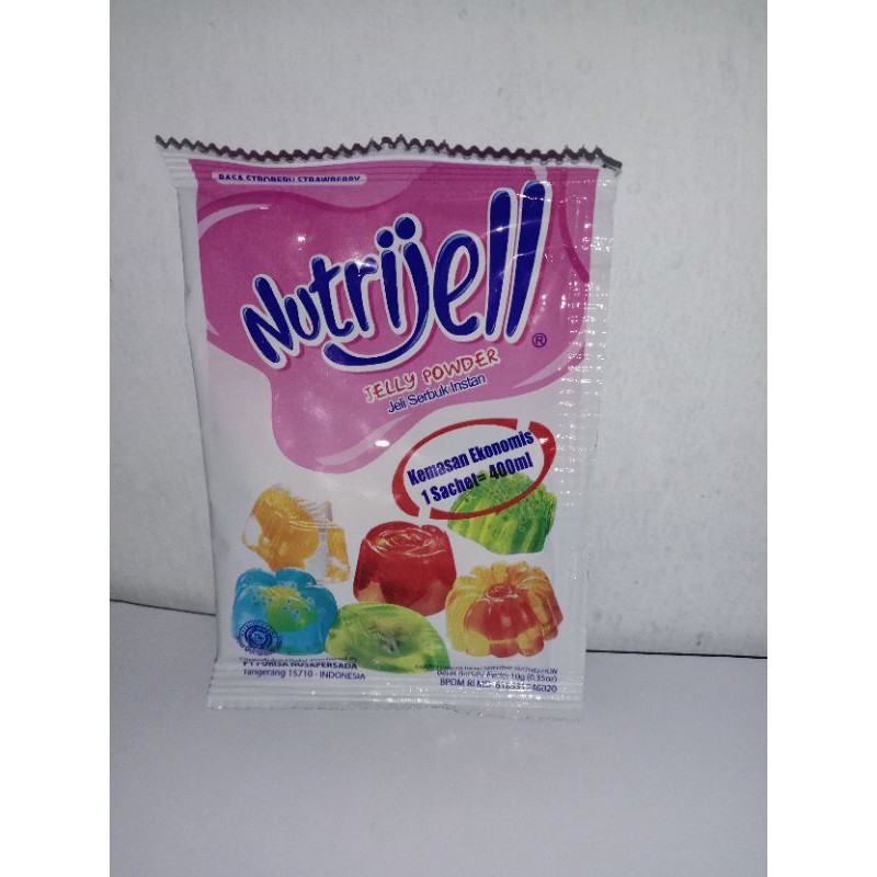 

Bahan agar Nutrijell rasa Stroberi