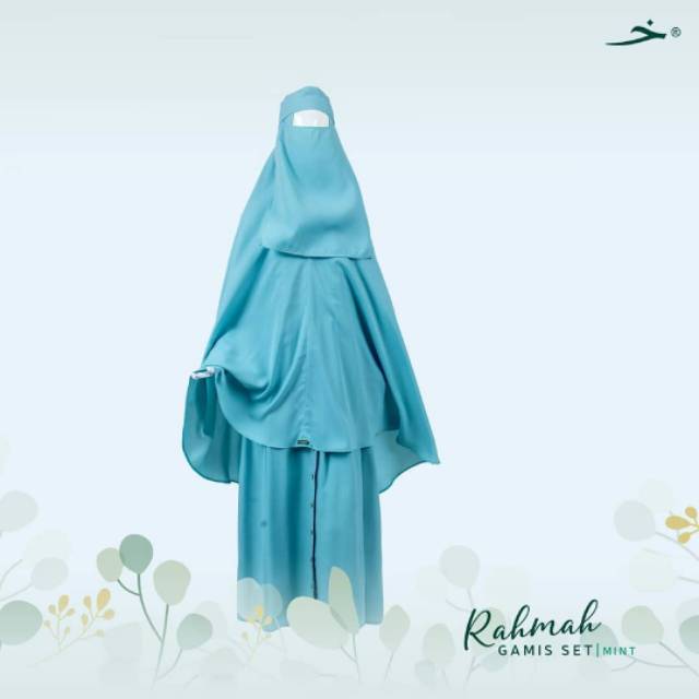 Gamis Rahmah Set Ibu Mint by Khadijah Indonesia