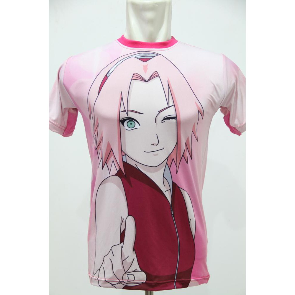 KAOS FULL PRINT ANAK DEWASA ANIME NARUTO SAKURA HARUNO