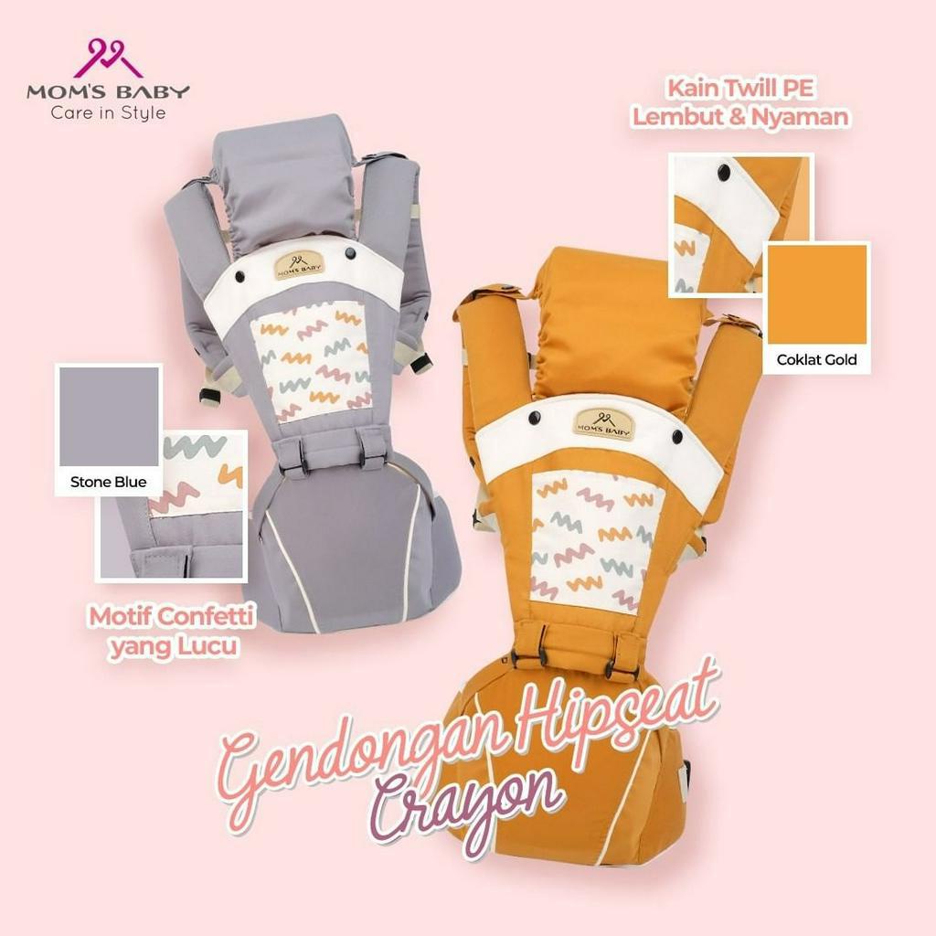 Gendongan Hipseat 7 in 1 Crayon Series -Moms Baby- MBG2035