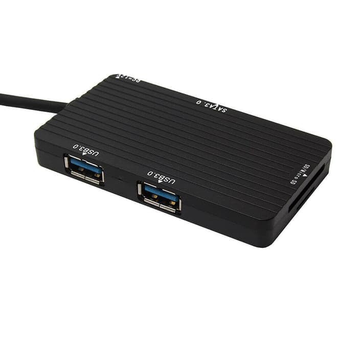 USB 3.0 Multiple 2 Port Hub &amp; 2.5 SATA &amp; TF SD MS Card Reader LU-7789A