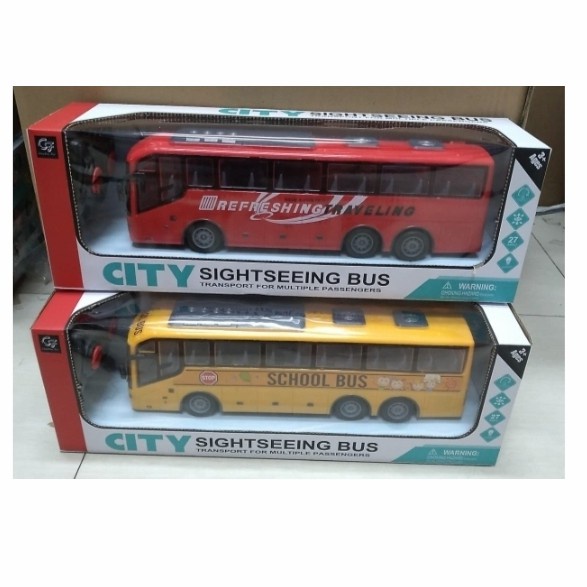 Mainan RC Bus Sekolah RC Sightseeing Bus Remote Control Bus Sekolah Besar Mainan Bis Anak