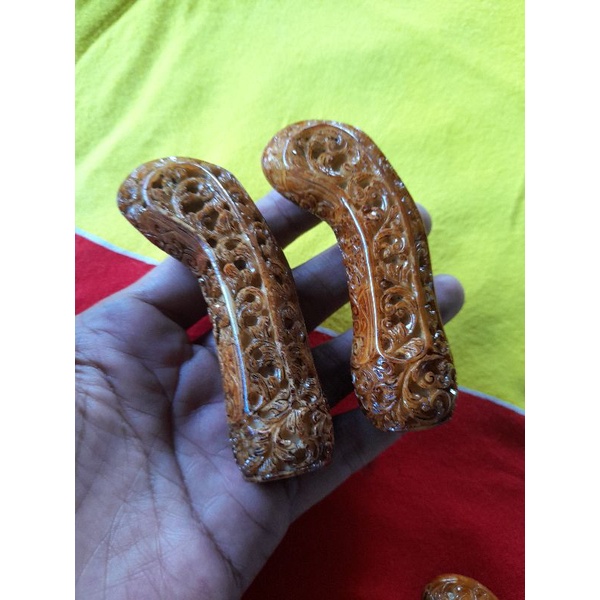 handle keris model jogja proses gading | gagang keris | deder keris | hulu keris antik f24n5