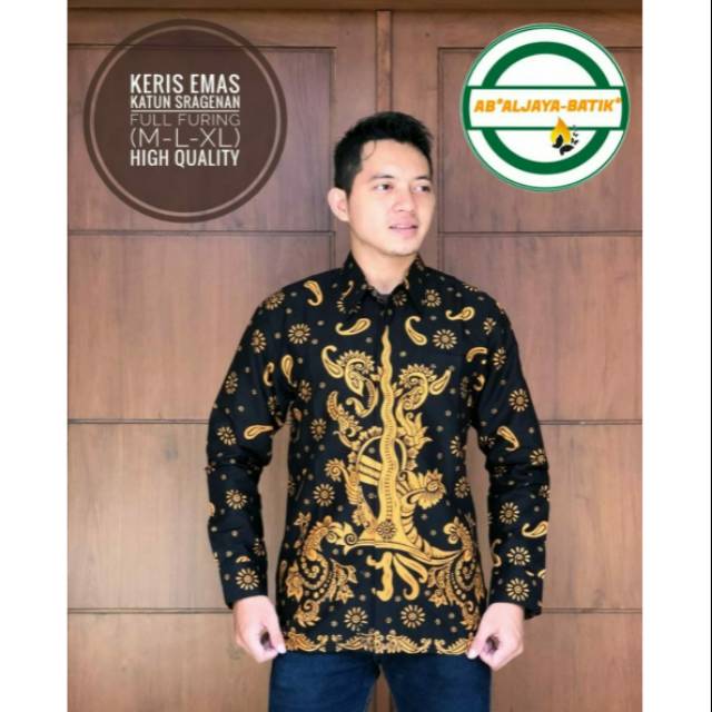 Batik Pria Keris Emas