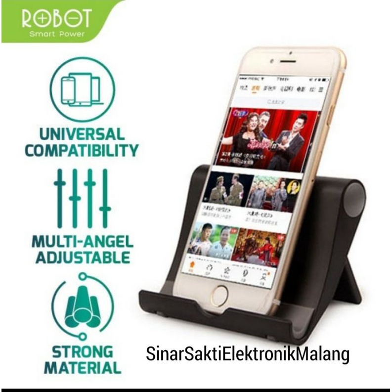 Robot Stand Holder HP Ipad Tablet Lipat Tatakan Alas Universal RT-US01