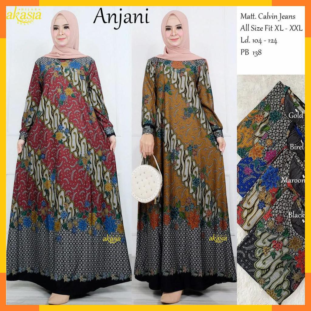 DRESS GAMIS MOTIF BATIK BY AKASIA