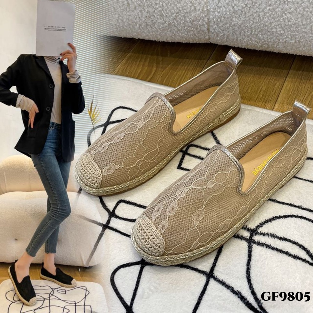 RESTOCK WYN SEPATU LOAFERS ESPADRILLIES MESH CLASSIC SHOES GF9805