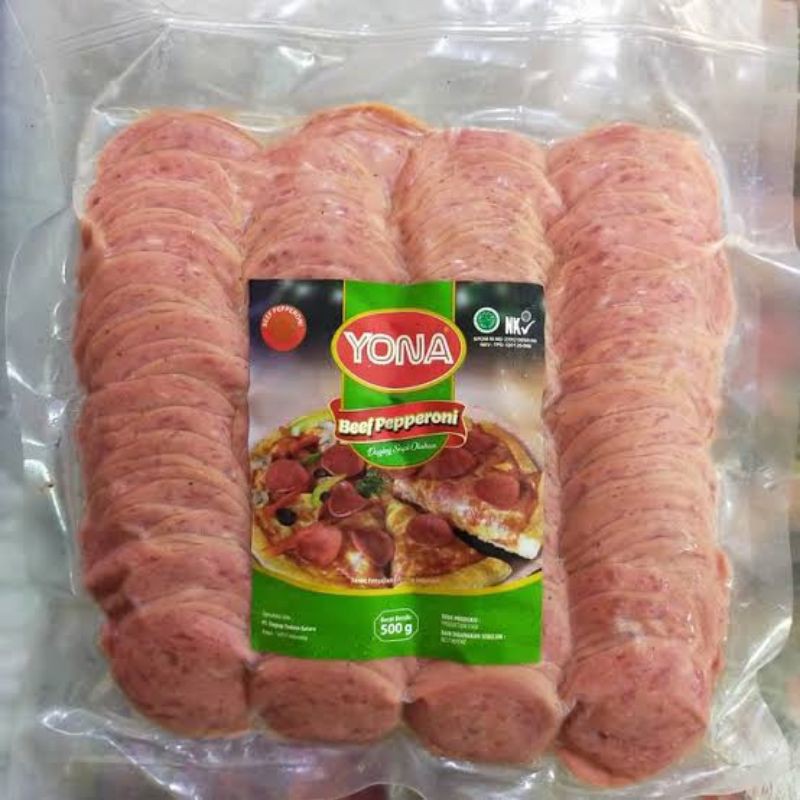 

Yona Beef Pepperoni 500gr