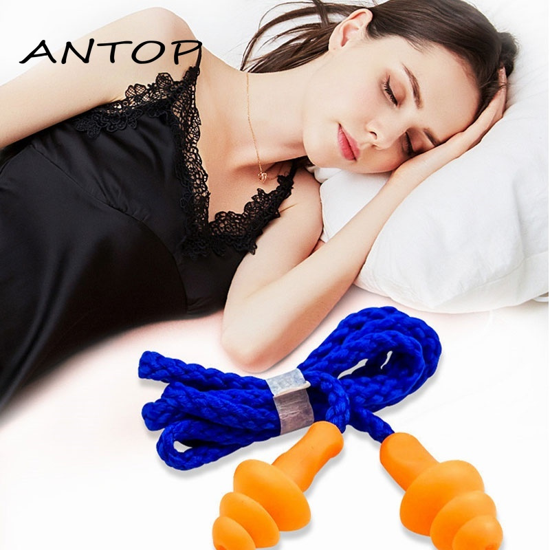 Anti-noise Wired Sleep Earplugs Christmas Tree Silicone Soundproof Ear Protector ANTOP